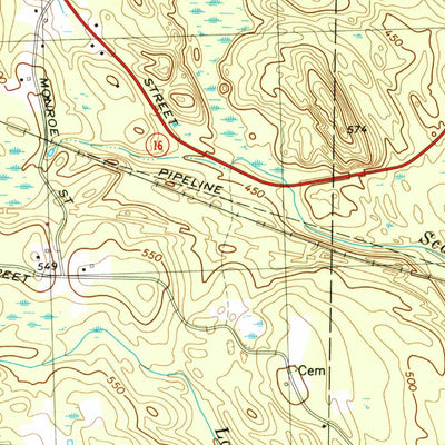 United States Geological Survey Uxbridge, MA-RI (1969, 25000-Scale) digital map