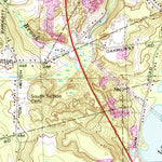 United States Geological Survey Uxbridge, MA-RI (1969, 25000-Scale) digital map