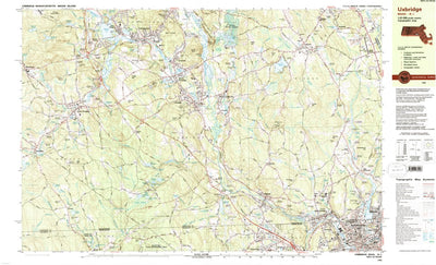 United States Geological Survey Uxbridge, MA-RI (1982, 25000-Scale) digital map