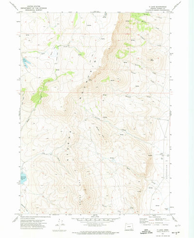 United States Geological Survey V Lake, OR (1971, 24000-Scale) digital map