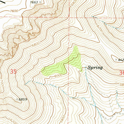 United States Geological Survey V Lake, OR (1971, 24000-Scale) digital map