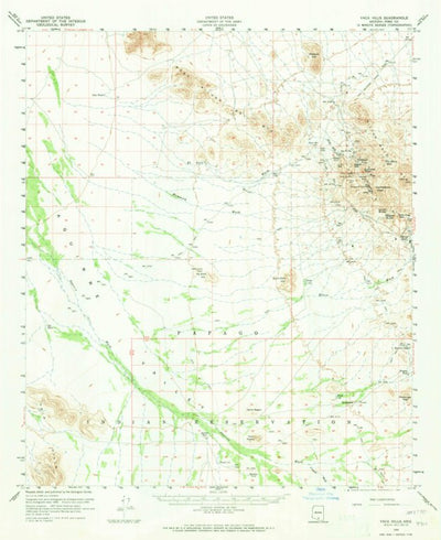 United States Geological Survey Vaca Hills, AZ (1959, 62500-Scale) digital map