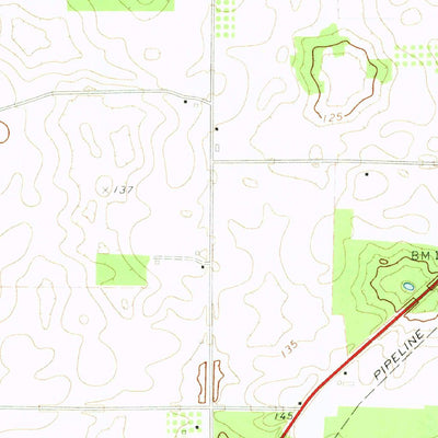 United States Geological Survey Vada, GA (1971, 24000-Scale) digital map