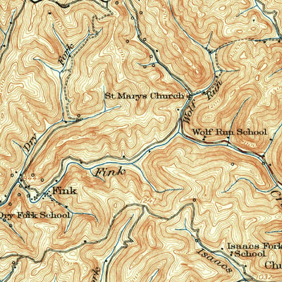United States Geological Survey Vadis, WV (1925, 62500-Scale) digital map