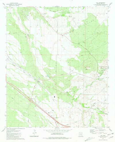 United States Geological Survey Vail, AZ (1981, 24000-Scale) digital map
