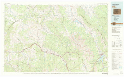 United States Geological Survey Vail, CO (1980, 100000-Scale) digital map