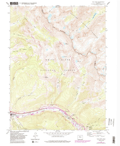 United States Geological Survey Vail East, CO (1970, 24000-Scale) digital map