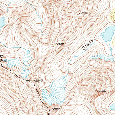 United States Geological Survey Vail East, CO (1970, 24000-Scale) digital map
