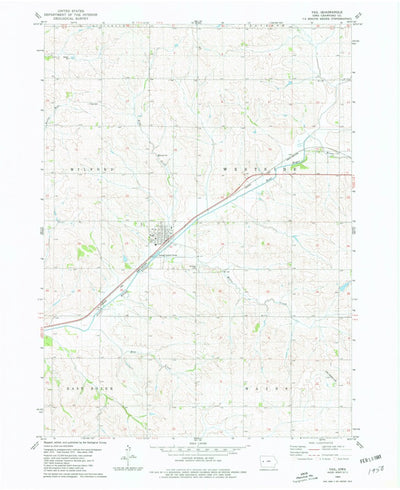 United States Geological Survey Vail, IA (1980, 24000-Scale) digital map