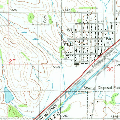 United States Geological Survey Vail, IA (1980, 24000-Scale) digital map