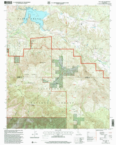 United States Geological Survey Vail Lake, CA (1997, 24000-Scale) digital map