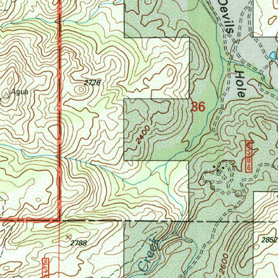 United States Geological Survey Vail Lake, CA (1997, 24000-Scale) digital map