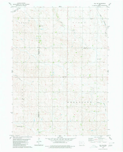 United States Geological Survey Vail NE, IA (1980, 24000-Scale) digital map