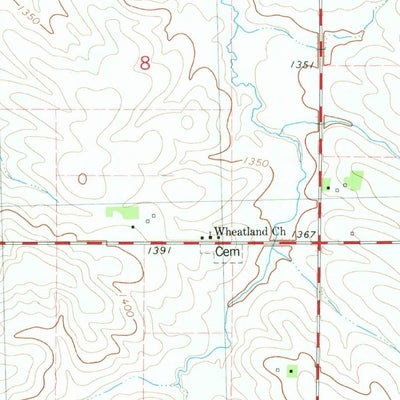 United States Geological Survey Vail NE, IA (1980, 24000-Scale) digital map