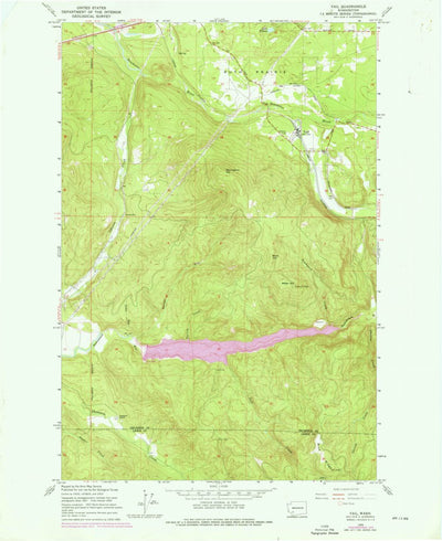 United States Geological Survey Vail, WA (1959, 24000-Scale) digital map