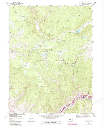 United States Geological Survey Vail West, CO (1970, 24000-Scale) digital map