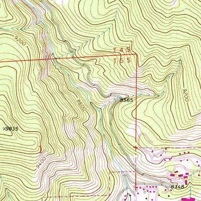 United States Geological Survey Vail West, CO (1970, 24000-Scale) digital map