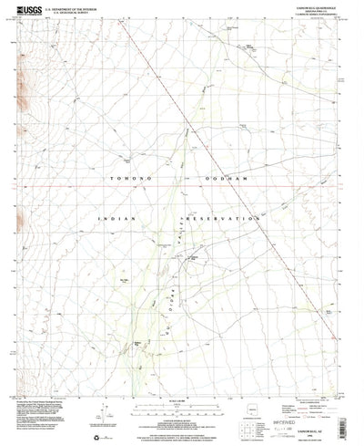 United States Geological Survey Vainom Kug, AZ (1996, 24000-Scale) digital map