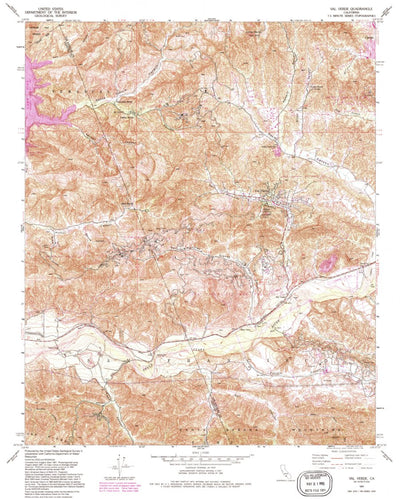 United States Geological Survey Val Verde, CA (1991, 24000-Scale) digital map