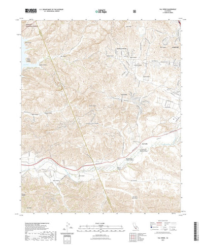 United States Geological Survey Val Verde, CA (2021, 24000-Scale) digital map