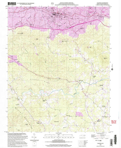 United States Geological Survey Valdese, NC (2002, 24000-Scale) digital map