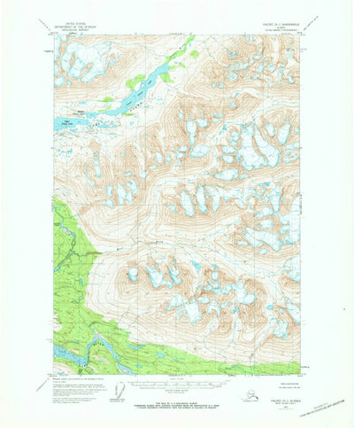 United States Geological Survey Valdez A-1, AK (1951, 63360-Scale) digital map