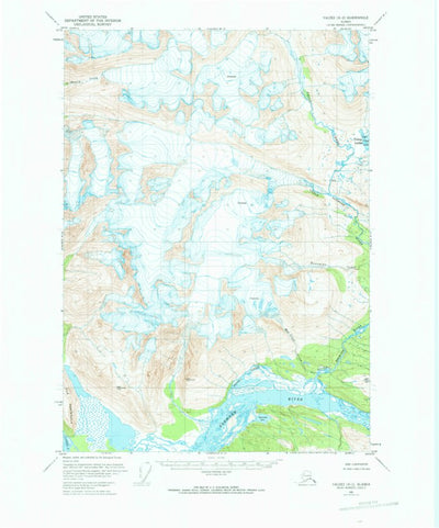 United States Geological Survey Valdez A-2, AK (1951, 63360-Scale) digital map