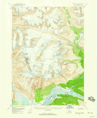 United States Geological Survey Valdez A-2, AK (1957, 63360-Scale) digital map