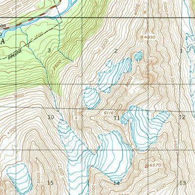 United States Geological Survey Valdez A-4, AK (1953, 63360-Scale) digital map