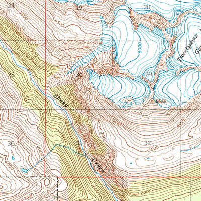 United States Geological Survey Valdez A-5, AK (1953, 63360-Scale) digital map