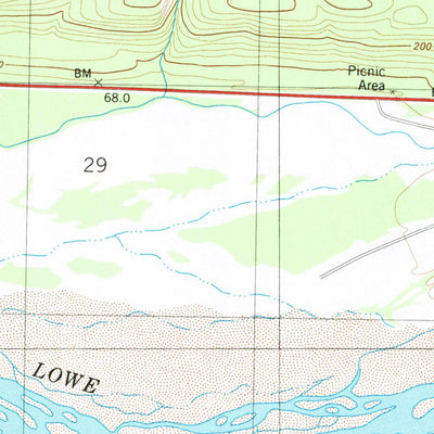 United States Geological Survey Valdez A-6 SE, AK (1983, 25000-Scale) digital map