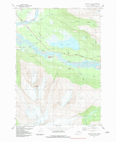 United States Geological Survey Valdez A-6 SW, AK (1983, 25000-Scale) digital map