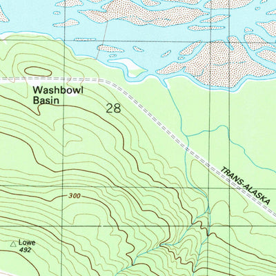 United States Geological Survey Valdez A-6 SW, AK (1983, 25000-Scale) digital map