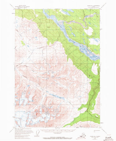 United States Geological Survey Valdez B-1, AK (1951, 63360-Scale) digital map