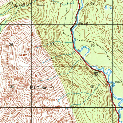 United States Geological Survey Valdez B-4, AK (1951, 63360-Scale) digital map