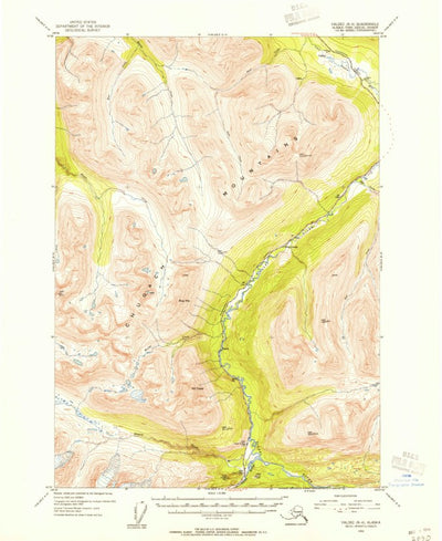 United States Geological Survey Valdez B-4, AK (1953, 63360-Scale) digital map