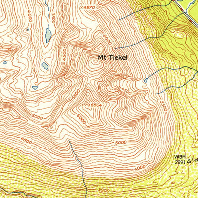 United States Geological Survey Valdez B-4, AK (1953, 63360-Scale) digital map
