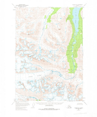 United States Geological Survey Valdez B-5, AK (1951, 63360-Scale) digital map