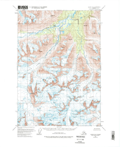 United States Geological Survey Valdez B-6, AK (1951, 63360-Scale) digital map