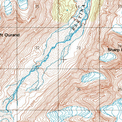 United States Geological Survey Valdez B-6, AK (1951, 63360-Scale) digital map