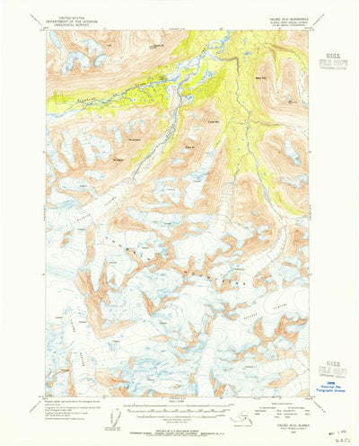 United States Geological Survey Valdez B-6, AK (1953, 63360-Scale) digital map