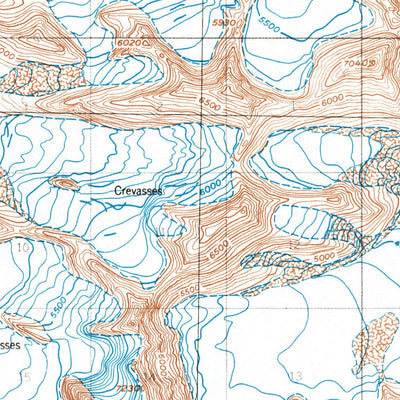 United States Geological Survey Valdez B-6, AK (1993, 63360-Scale) digital map