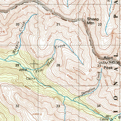 United States Geological Survey Valdez C-1, AK (1951, 63360-Scale) digital map