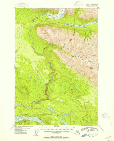 United States Geological Survey Valdez C-1, AK (1953, 63360-Scale) digital map