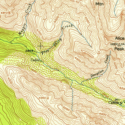 United States Geological Survey Valdez C-1, AK (1953, 63360-Scale) digital map