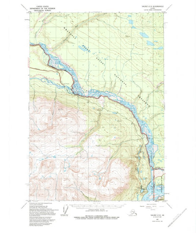 United States Geological Survey Valdez C-2, AK (1951, 63360-Scale) digital map