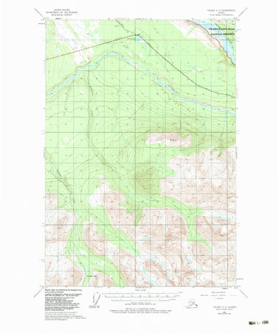 United States Geological Survey Valdez C-3, AK (1951, 63360-Scale) digital map