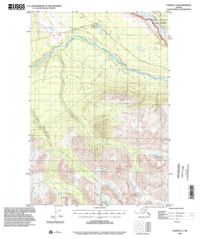 United States Geological Survey Valdez C-3, AK (1996, 63360-Scale) digital map
