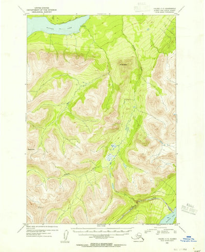 United States Geological Survey Valdez C-5, AK (1953, 63360-Scale) digital map