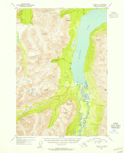 United States Geological Survey Valdez C-6, AK (1953, 63360-Scale) digital map